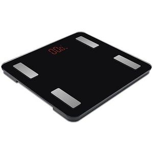 Weegschalen Vloer Smart Bluetooth Weegschaal Gewicht Badkamer Smart Lichaamsvet Digitaal Menselijk Gewicht Gemakkelijk Te Gebruiken(Black)