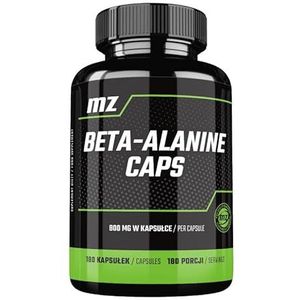 Beta Alanine 800 mg pro Capsule - 180 Veganistische Capsules - 6 Maanden Bevoorrading - Aminozuursupplement by MZ