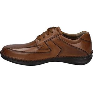 Josef Seibel HEREN Bedrijfsschoen, Nette schoenen Anvers 08, Mannen Veterschoenen,Schoenbreedte K (Extra groot),verwisselbaar voetbed,Bruin (cognac),44 EU / 9.5 UK