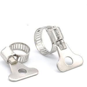 Slangklem. 5/10 stuks wormwiel slangklem verstelbaar 6-63mm sleutelklem slangklem for waterleiding droger ontluchtingsklem, 10 stuks(1427mm 5pcs)
