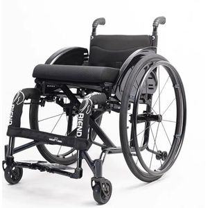 Lichtgewicht opvouwbare zelfrijdende rolstoel, sport vrijetijdsrolstoel, volwassen gehandicapte vrije tijd grote wielen all-terrain lichtgewicht opvouwbare draagbare sport handmatige rolstoel voor