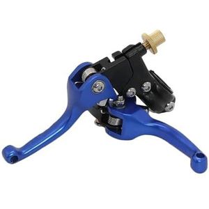 Koppelingsremhendel Voor CRF KLX YZF RMZ ATV Off-Road Motor Gemodificeerde Accessoires ASV Handvat Anti-val Remhendel Koppeling Bull Hoorn Remhendelhendel Zitstok (Color : Blue)