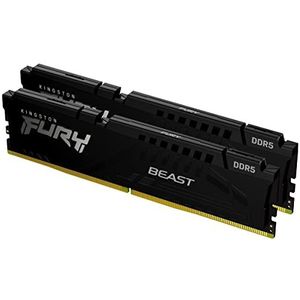 Kingston FURY Beast - Zwart - DDR5 Geheugen Set van 2 - 16GB (2x8GB) - 5600MT/s CL40 - DIMM Desktop Gaming