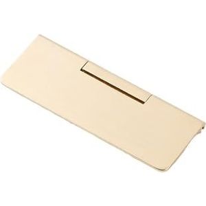 UIHMSWYAL Moderne blootgestelde flip-top lade meubelgrepen aluminium profiel kledingkast kast deurgrepen verborgen gesp handgrepen (maat : goud geborsteld 5293 groot)
