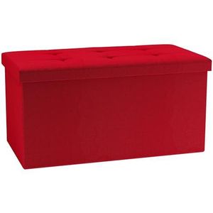 VCM Stoffen zitbank | afmetingen ca. H. 38 x B 76 x D 38 cm | kist voor flexibel gebruik in alle woonruimtes | opbergdoos | zitkist - boxas