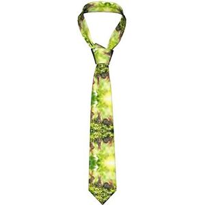 ASEELO Mannen Tie Konijnen Op Gras Stropdas Slim Fit Zijden Stropdas Voor Formele Zakelijke Bruiloft Party Casual Dagelijks Gebruik, Konijnen op gras, Men's Necktie