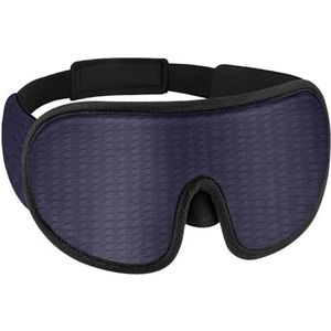 Cmis Kbei Licht 3D-slaapmasker, oogmasker, oogmasker, oogmasker, oogmasker voor op reis, ademend nachtmasker (blauw)