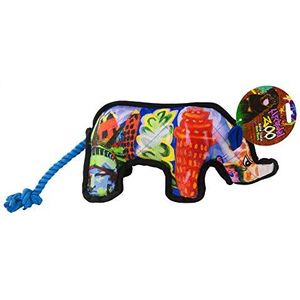 Urban Zoo Interactief speelgoed voor honden, dierentuin, Urbano, super hard, touw Rhino Jumbo
