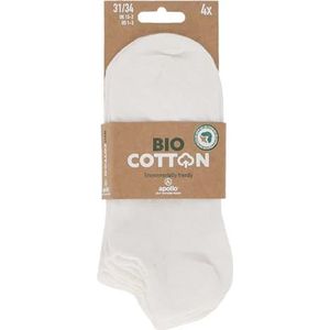 Lieblingsstrumpf24 by Koronowski 8 paar biologisch katoenen sneakersokken kinderen jongens meisjes 98% katoen Öko-Tex Standard 100, wit, 23-26 EU