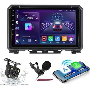 Android 14 Autoradio Navi voor S-uzuki Jimny 2018-2020 9 ""Schermradio met draadloze carplay Android Auto GPS Navigatieondersteuning Bluetooth 5.0 HIFI FM 5G-WiFi SWC MIC-camera,M500s