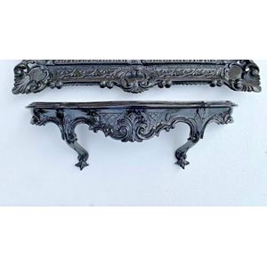Pintici Wandspiegelconsole, wandconsole, wandconsole (zwart)
