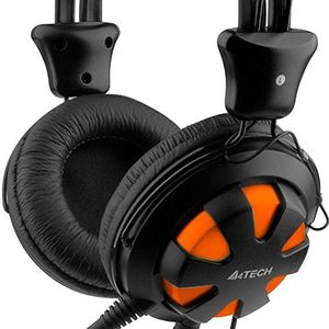 A4Tech HS-28-3 in-ear hoofdtelefoon met microfoon, zwart