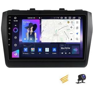 ZARAPLUS Android 13 2 DIN Bluetooth Autoradio 9 Inch Touchscreen Voor Suzuki Swift 2016~2020 Met AHD Achteruitrijcamera/GPS-Navigatie/BT/Stuurwielbediening/Koelventilator/Multimediaspeler,NF3