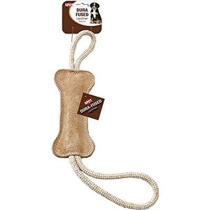 Ethische Huisdieren Lederen Bone Tug Speelgoed, 18-Inch, Bruin