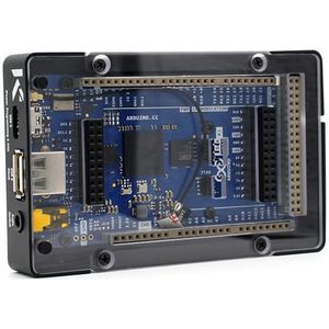 KKSB Arduino Giga R1 WiFi-hoes, aluminium behuizing met transparante afdekking