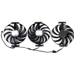 95MM T129215SU Koelventilator voor ASUS ROG Strix voor GeForce RTX 3060 3070 3080 3090 Ti Grafische Kaartventilator CF1010U12S/D T129215BU(Black 3-Fan CF1010)