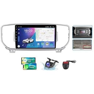 Voor Kia Sportage4 KX5 2016-2018 Android 13 Carplay Autoradio, 9 inch Scherm Radio Wireless Android Auto Bluetooth 5.0 Handsfree 4G WiFi FM/RDS/DAB+ Radio Achteruitkijkcamera + DVR(A,NF-5)