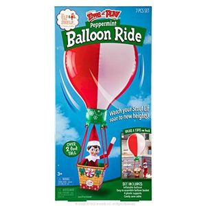 Elf on the Shelf Accessoires - Ballon Ride - Prop Kit bevat: Opblaasbare ballon en stevige mand - meer dan 2 voet lang met 4 voet snoeprietkabel. Perfect voor Elf Returns, Welcomes en Aankomsten