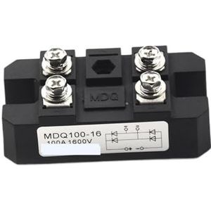 NBDUGQ 1 Stks High Power Bridge Gelijkrichter 100A Eenfase Diode Bridge Gelijkrichter 4 Terminal 1600 V Diode Bridge Gelijkrichter