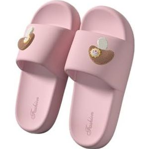 Sandalen, Comfortabele dames zomerpantoffels for binnen en buiten | Badkamersandalen | Zacht en lichtgewicht Dames pantoffels(Pink,41 EU)