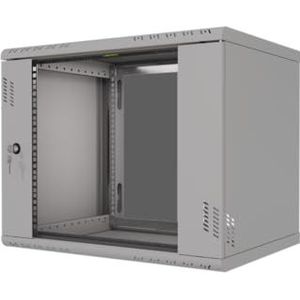 Stalflex Rackkast, 48,3 cm (19 inch), 9U, 450 mm, Pro, van hoogwaardig staal, netwerkkast en -kast, rackkast 19, compatibel met racksleuf