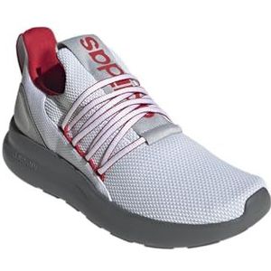 adidas Lite Racer Adapt 7.0 Sneakers voor heren, White Better Scarlet Grey, 41 1/3 EU