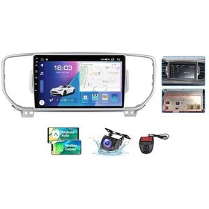 Voor Kia Sportage4 KX5 2016-2018 Android 13 Carplay Autoradio, 9 inch Scherm Radio Wireless Android Auto Bluetooth 5.0 Handsfree 4G WiFi FM/RDS/DAB+ Radio Achteruitkijkcamera + DVR(B,NF-3)