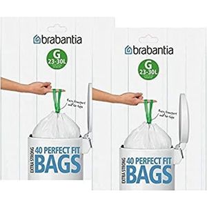 Brabantia vuilniszakdispenser 23-30 l, 40 stuks, 2 stuks
