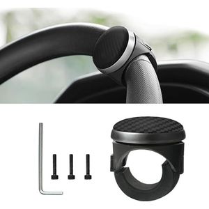 Autostuurknop voor Land Rover Range Rover Sport L494, Autostuurknop Spinner Koolstofvezeltextuur, Verwijderbare stuurhulp,A/Black