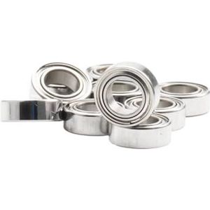 FUSHI MR74 ZZ 4 x 7 x 2,5 mm (10 stuks) MR74ZZ MR74RS lagers voor high-speed videokaarten voor motor, (MR74rs Orange Seal)