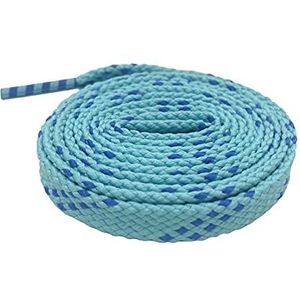 Schoenveters, Elastische veters, schoenveters, 1 paar 1 cm breedte kindersneakers blauwe platte schoenveters canvas outdoor schoenveters(Green,150cm)