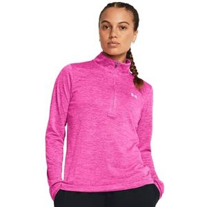 Under Armour Tech Zip- Twist Dames Sportshirt - Roze
