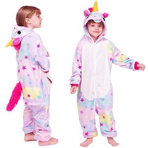 Solatec Jongens Meisjes Cartoon Pyjama Dieren Kinderen Uniseks, Anime Cosplay Halloween Kostuum Uitrusting (140 cm), Ster Pegasus, 140 cm