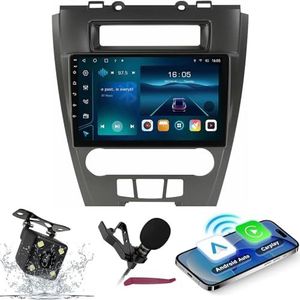 Android 14 Autoradio Navi voor Fusion Mondeo 2009-2012 9 ""Screenradio met draadloze carplay Android Car GPS Navigatie-ondersteuning Bluetooth 5.0 HIFI FM 5G-WiFi SWC MIC-camera,M120s