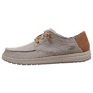 Skechers Relaxed Fit Melson Planon, Zapatos Hombre, Taupe, 44 EU