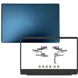 WANGHUIH Lcd-achterklep voor de achterkant van de behuizing, deksel + rand + scharnieren, compatibel met Dell Inspiron 5580 5585 5588 laptop, blauw