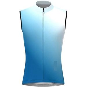 YGLEEULI Fietsjack Heren Fietsvest voor Mannen Mouwloos Fietsvest Winddicht Mountainbike Fietsen Mouwloze Jersey (Fietsvest 2,5XL)