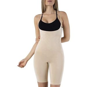 UnsichtBra Shapewear Dames Buik Weg Body | Corrigerend Ondergoed met Korsetfunctie | Eigen BH Bodyshaper voor Vrouwen in zwart, wit en beige (sw_2100)(XL (48-54),Beige)