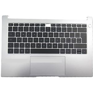 Laptop PalmRest & UK toetsenbord voor HUAWEI MateBook D14 NBL-WAQ9HNR Zilveren Top Case