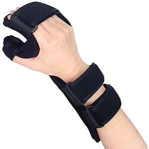 Slag Handspalk Rust Handspalk voor artritis Flexie Contracturen Nacht Pols Duim Startonderbreker Ondersteuning voor pijn Tendinitis Verstuiking Breuk Artritis Dislocatie,Right hand,L