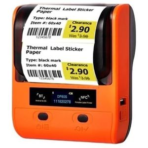 Thermisch Printer DP80S 30-80 Mm Mini Draagbare Thermische Printer Multifunctionele Barcodelabelstickermaker Duidelijk Snel(D)