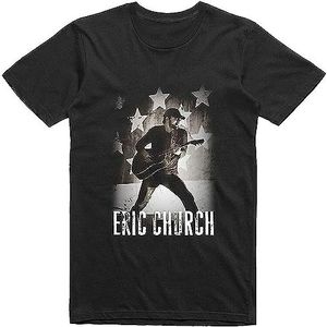 EDDDD Eric Church Shirt Blood Sweet &Amp Beers Country Music Unisex Black T-Shirt S-2Xl Black overhemden(Small)