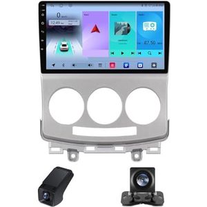 Android 13 Auto Radio geldt voor Mazda 5 2 CR 2005-2010 met Bluetooth Navi 9 inch Touchscreen Auto Radio met FM/RDS 4GLTE 5GWiFi/AM Stuurwielbediening Achteruitrijcamera(NF-2)