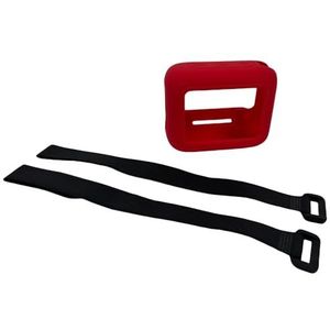 Luidspreker siliconen hoes beschermhoes schokbestendige reisdraagtas voor JBL GO 4 draagbare BT-luidspreker (rood)