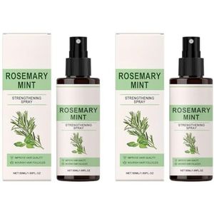 Mint Leave-In Haarconditioner Spray - Hydraterende En Verzachtende Haarverzorgingsspray For Glanzend, Gehydrateerd Haar, Geen Uitspoelen Nodig(2PCS)