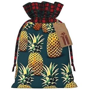 Retro ananas ""Vakantie Thema Gift Bags - Stijlvol, Uniek En Gepersonaliseerd"" Herbruikbare Trekkoord Gift Zakken