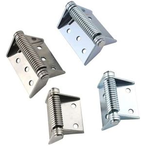 Roestvrij staal of Ijzer Galvaniseren Zelfsluitende Terugkeer Lente Grote Lading Dragende Scharnier 1Pcs (70mm StainlessSteel)