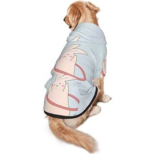 Konijn Sport Medium En Grote Huisdier Hooded Sweatshirt Vier Seizoenen Liefde Hond Sweatshirt Huisdier Kleding