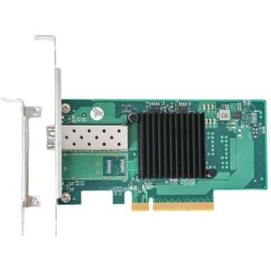 QSFPTEK 10G netwerkkaart Single SFP+ port met Intel 82599EN chip for Intel X520-DA1, PCIe 2.0x8, 10Gbit/s Ethernet-adapter, LAN-NIC-kaart PCI-E-ondersteuning voor Windows 7/8/10/Linux/Vmware