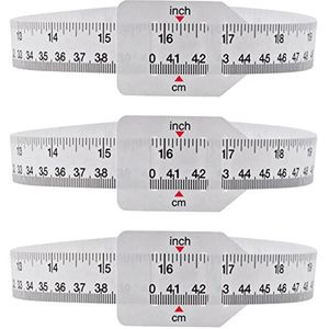Barabesty Breedtemeter van 3 Stuks Klein Meetlint de Omtrek van Kopjes, Mokken, Glazen Potten en Drinkglazen Te Meten, Doe-Het-Zelvers